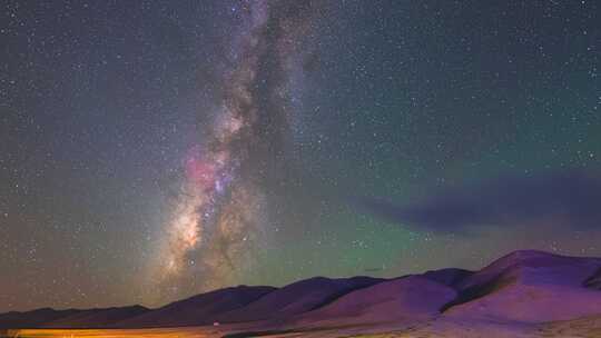 山脉星空银河延时素材