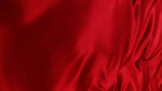 红色系丝绸织物飘动 (6)