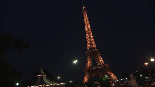 巴黎铁塔埃菲尔铁塔视频素材模板下载