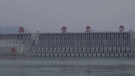 湖北宜昌三峡大坝航拍