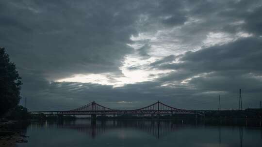 东莞东江大桥夜景延时