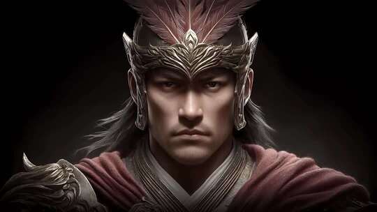 将军威严盔甲战士