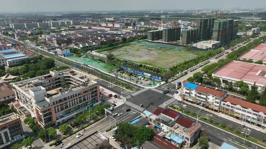 扬州城市发展曙光路「航拍分镜4」20220727