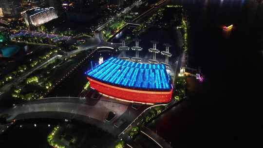 广州海心沙亚运场地亚运公园夜景