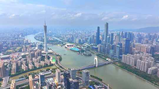 广州天河区珠江新城 商务CBD 珠三角视频素材模板下载