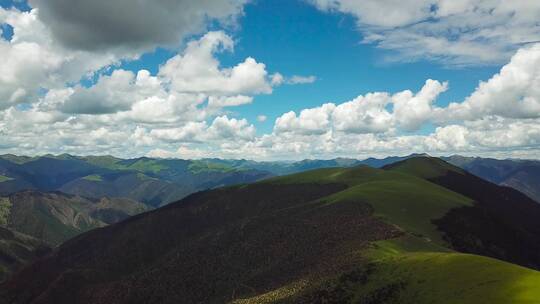 甘孜风光、蓝天白云、高原美景、自然风光