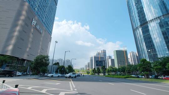 广西南宁五象新区商业中心高楼大厦街景