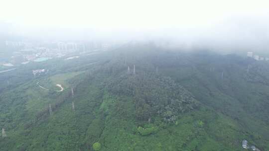 深圳塘朗山云雾航拍