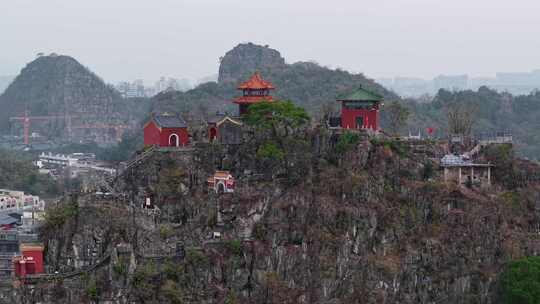 桂林独秀峰王城景区航拍