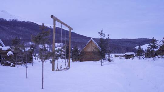 新疆喀纳斯雪景