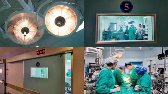 医院手术室手术台抢救手术中手术合集