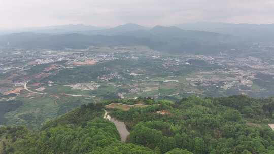 湖南怀化飞山景区航拍