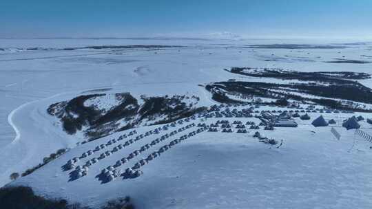 内蒙古巴彦呼硕“相约敖包”雪景