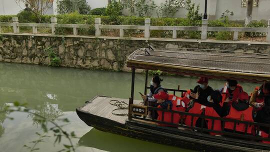 苏州木渎古镇里的人文建筑风景