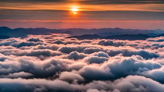 高山云海日出景观