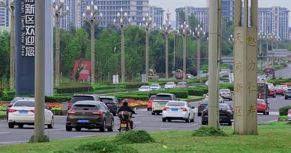 4K高清实拍道路交通车流