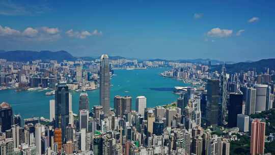 【正版素材】香港大景全景大气俯拍