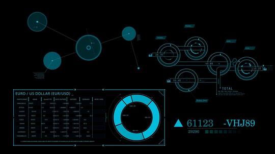 HUD科技元素合集AE视频素材教程下载