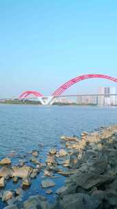 广州厦滘珠江滨江城市住宅与新光大桥景观