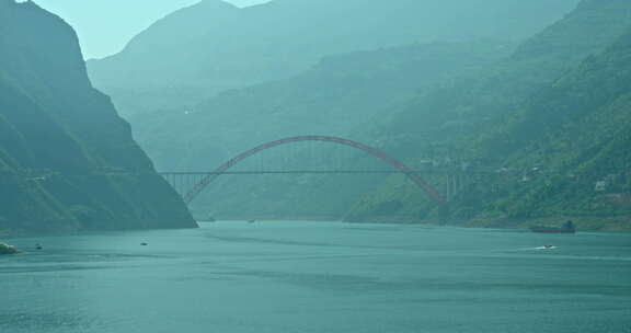 四川重庆长江三峡巫峡景点4K视频