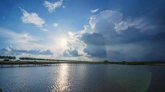 查干湖野鸭岛延时