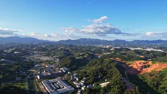 江西赣州赣南寻乌县脐橙种植基地航拍