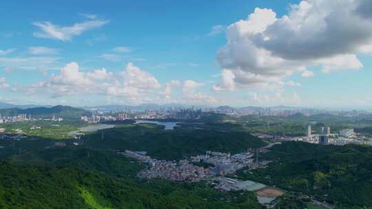 深圳南山西丽片区延时风光