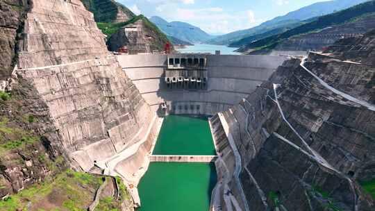 巧家白鹤滩水电站全景