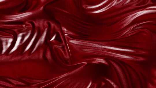 红色丝绸布料