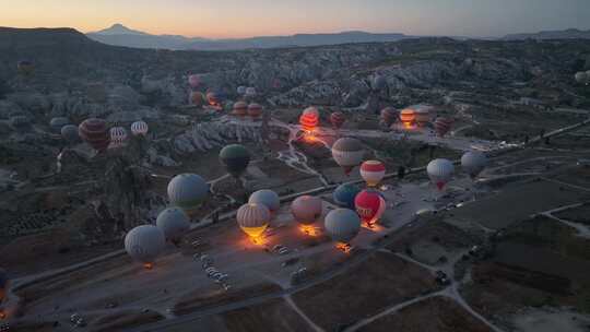 土耳其热气球视频素材模板下载