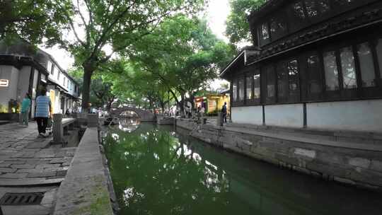 同里古镇清晨航拍