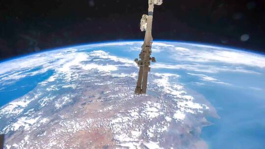 从国际空间站看到的地球。