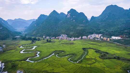 河池巴马群山风光延时