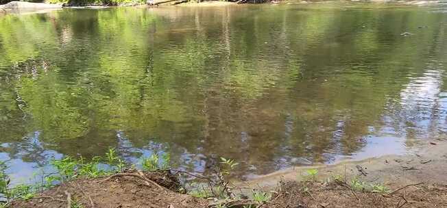 河边小溪湖面风光