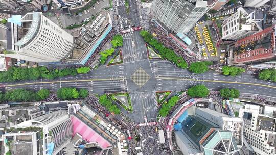 贵阳民族巡游大联欢航拍