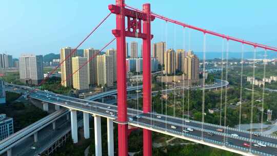 4K重庆寸滩大桥航拍视频素材模板下载