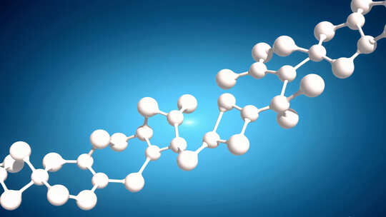 分子结构3D渲染素材