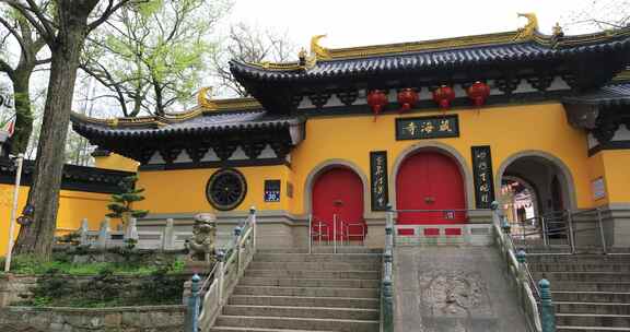 春天常熟虞山藏海寺古建筑风光