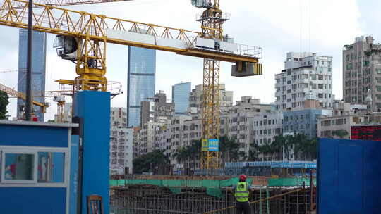 深圳城中村街道道路马路郊外郊区社区