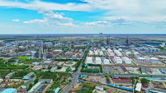 新疆克拉玛依石油提炼厂HDR航拍
