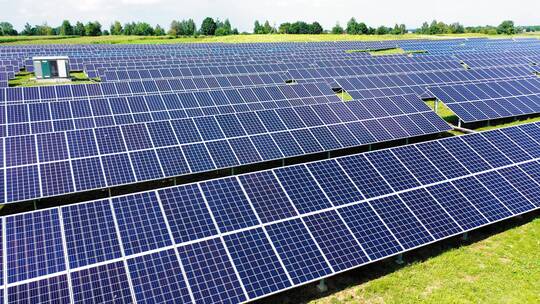 太阳能发电光伏电能清洁低碳绿色能源视频素材模板下载