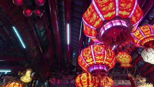 中国红喜庆过年灯笼