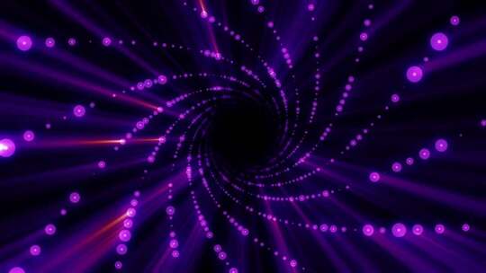 旋转紫色粒子