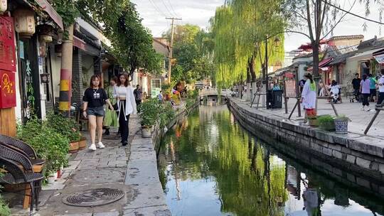 济南百花洲景区，烟火气的旅游景点