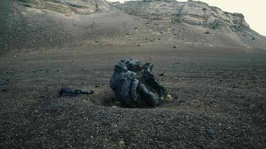 火山，石头，火山口，荒凉