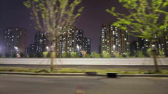 城市马路夜景视频素材