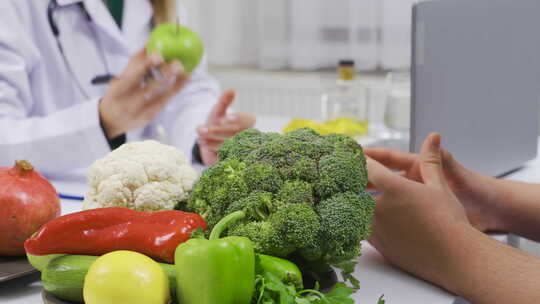 健康的生活方式和蔬菜饮食理念。