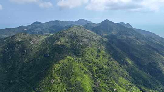 大海航拍 福建霞浦 嵛山岛天湖 岛屿森林