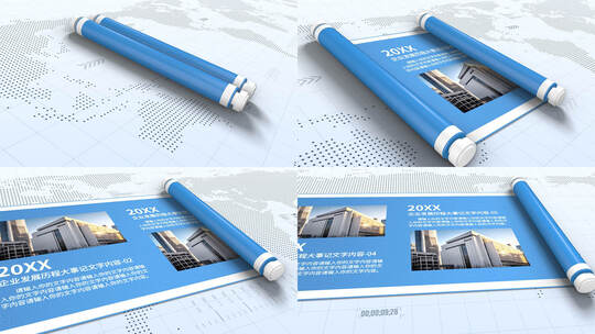 企业发展历程大事记高清AE视频素材下载