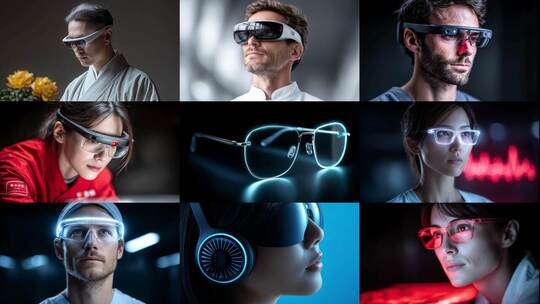 未来科技眼镜创新设计引领潮流高清在线视频素材下载